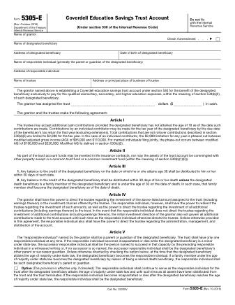 IRS Form 5305E