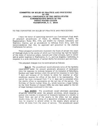 US Courts Form CV07 1984