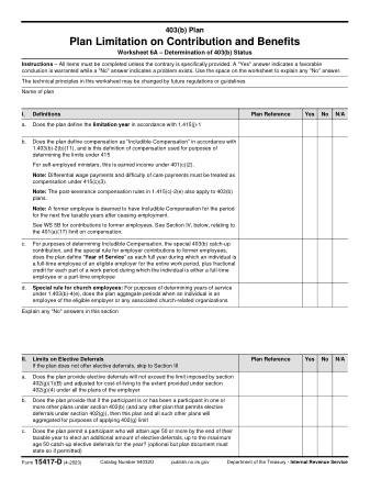 IRS Form 15417D