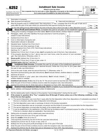 IRS Form 6252