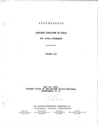 US Courts Form CV05 1943 MIN VOL3