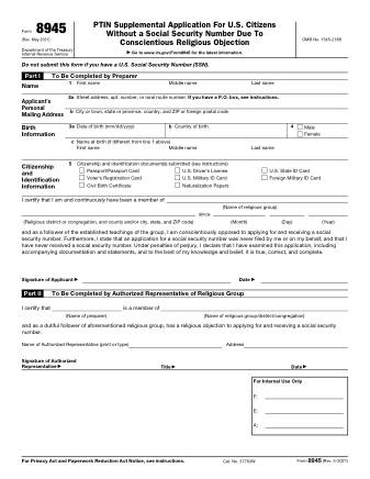 IRS Form 8945