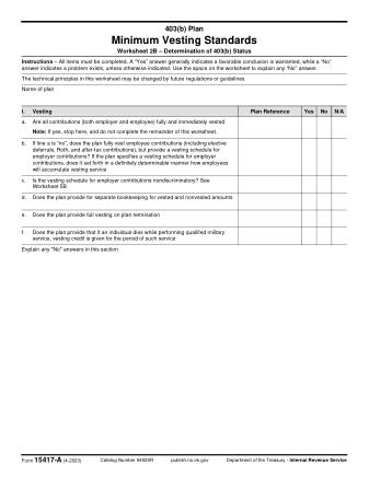 IRS Form 15417A