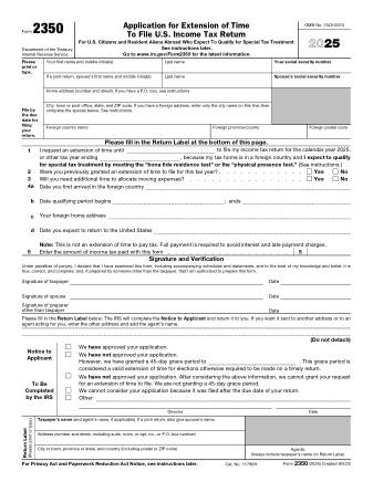 IRS Form 2350