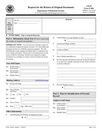 USCIS Form G-884