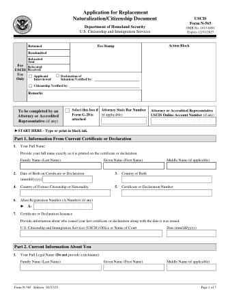 USCIS Form N-565