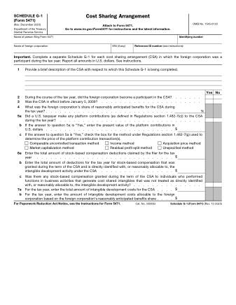 IRS Form 5471SG1