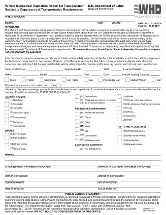 DOL Form WH514