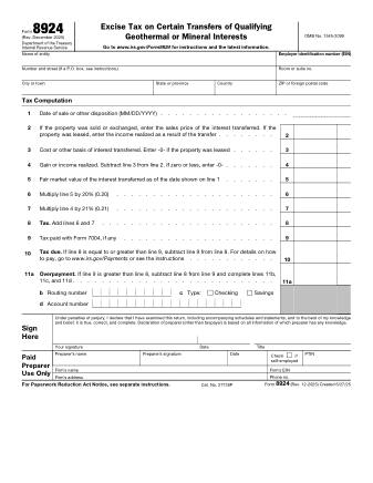 IRS Form 8924