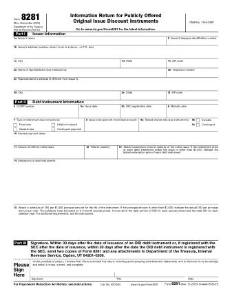 IRS Form 8281