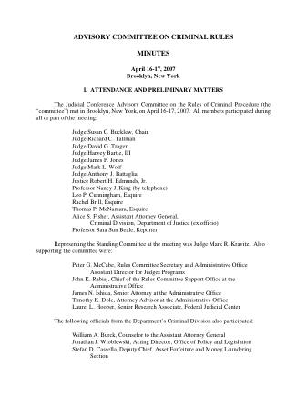 US Courts Form CR04 2007 MIN