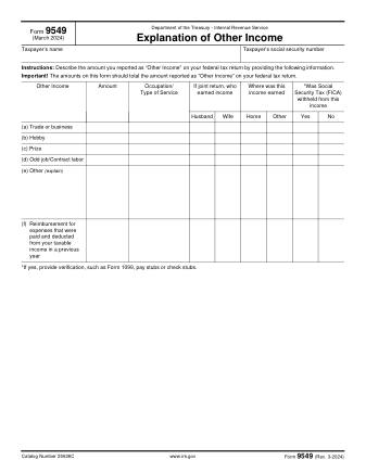 IRS Form 9549