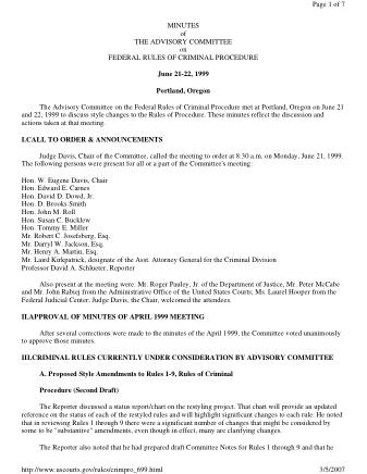 US Courts Form CR06 1999 MIN