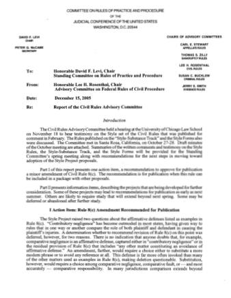 US Courts Form CV12 2005