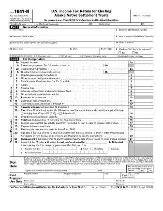 IRS Form 1041N