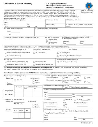 DOL Form CM 893