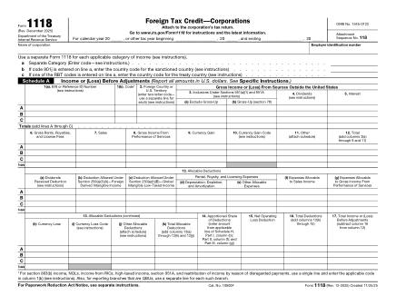 IRS Form 1118