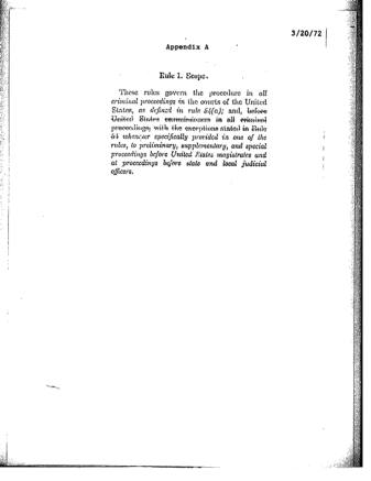 US Courts Form CR03 1972