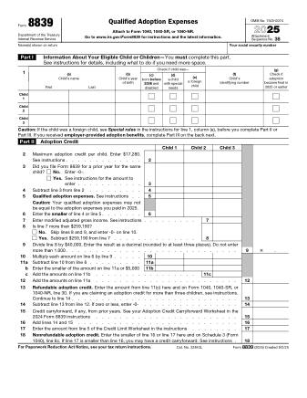 IRS Form 8839