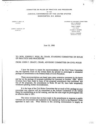 US Courts Form CV06 1990