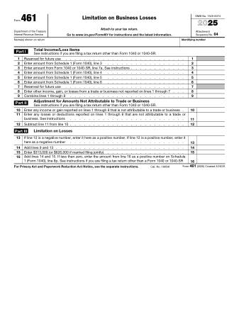 IRS Form 461