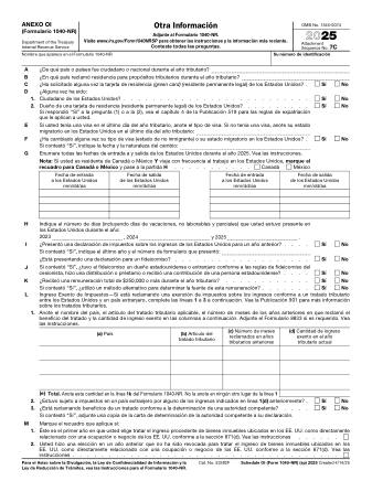 IRS Form 1040OIS