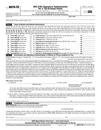 IRS Form 8879TE