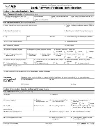 IRS Form 13287