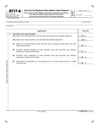 IRS Form 8717A