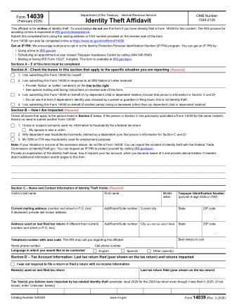 IRS Form 14039
