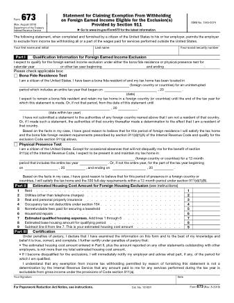 IRS Form 673
