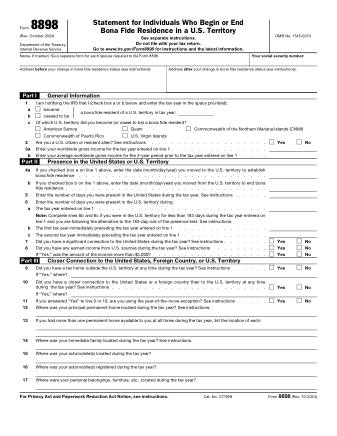 IRS Form 8898