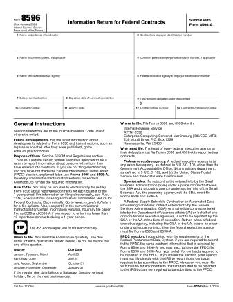 IRS Form 8596