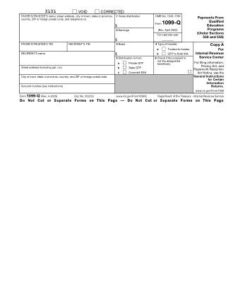 IRS Form 1099Q
