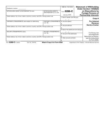 IRS Form 8288C