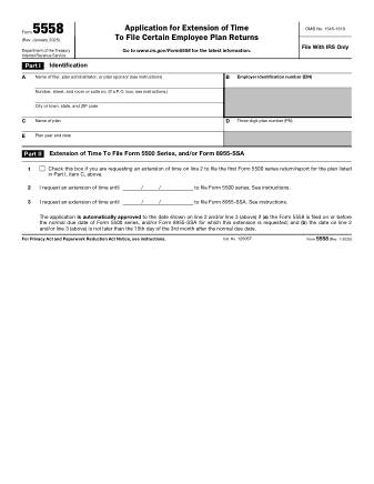 IRS Form 5558