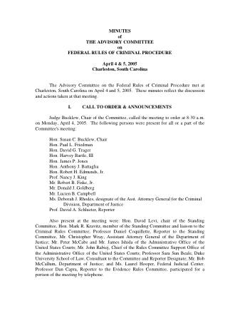 US Courts Form CR04 2005 MIN