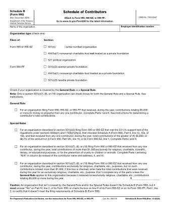 IRS Form 990EZB