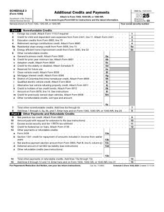 IRS Form 1040S3