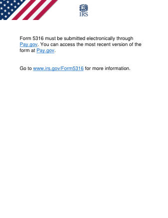 IRS Form 5316