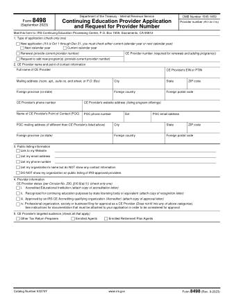 IRS Form 8498