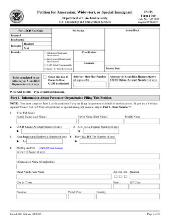 USCIS Form I-360
