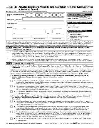 IRS Form 943X