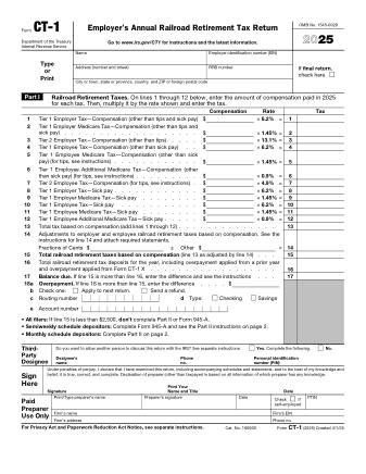 IRS Form CT1