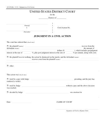 US Courts Form AO450