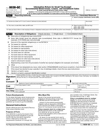 IRS Form 8038GC