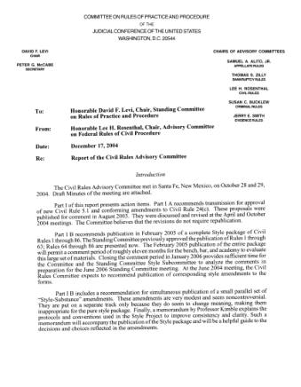 US Courts Form CV12 2004