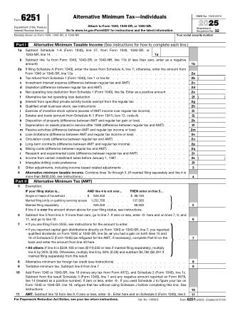 IRS Form 6251