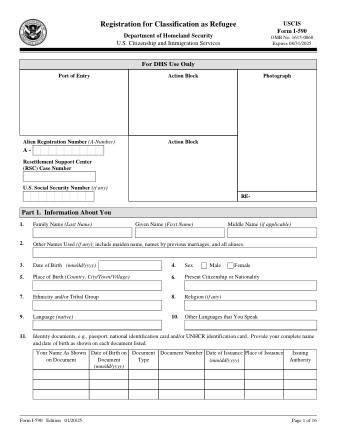USCIS Form I-590