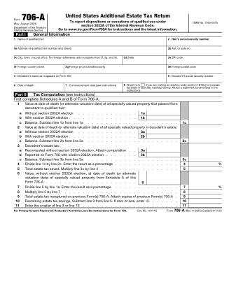IRS Form 706A